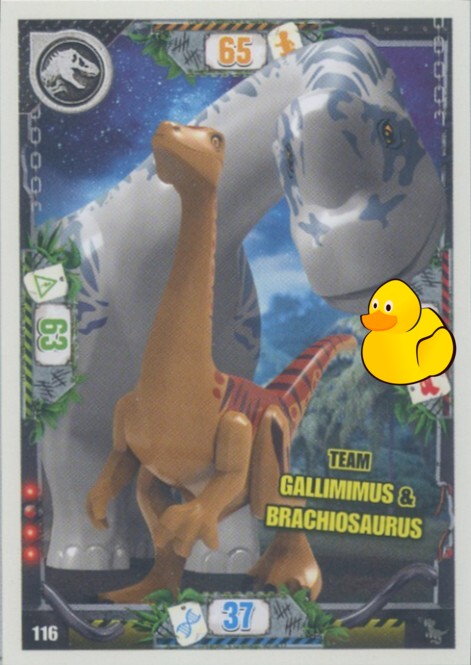 LEGO Jurassic World Serie 3 | #116 Team Gallimimus & Brachiosaurus