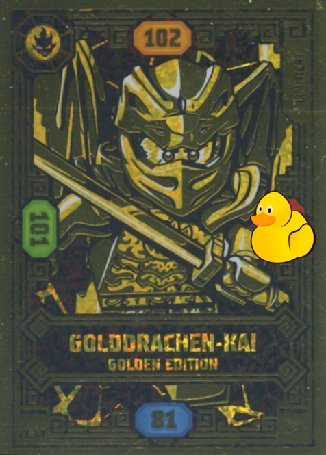LEGO Ninjago Serie 8 | #LE30 Golddrachen-Kai Golden Edition