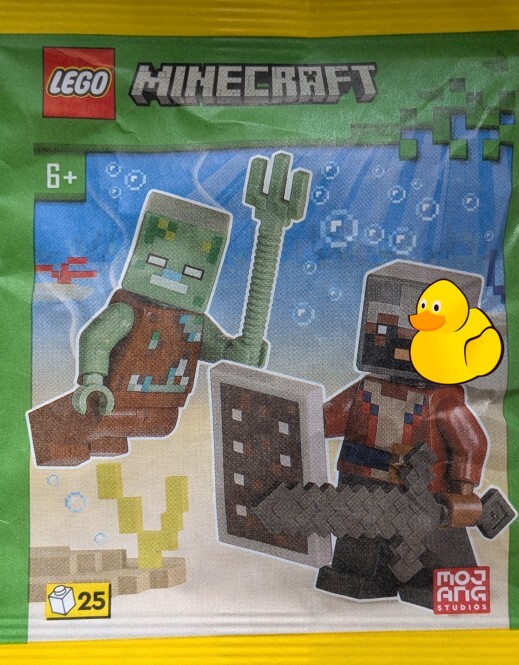 LEGO Minecraft | Minifiguren "Drowned & Hero"