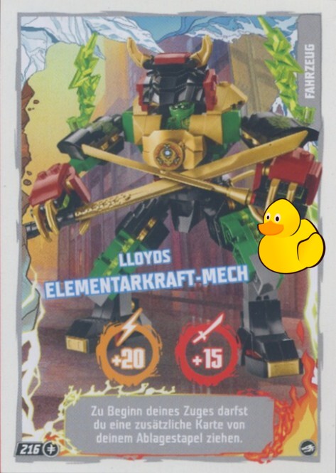 LEGO Ninjago Serie 10 |  #216 Lloyds Elementarkraft-Mech