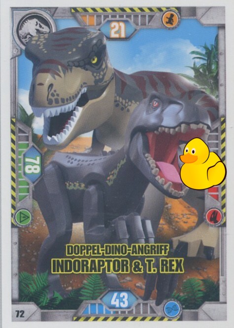 LEGO Jurassic World Serie 1 | #072 Doppel-Dino-Angriff Indoraptor & T.rex