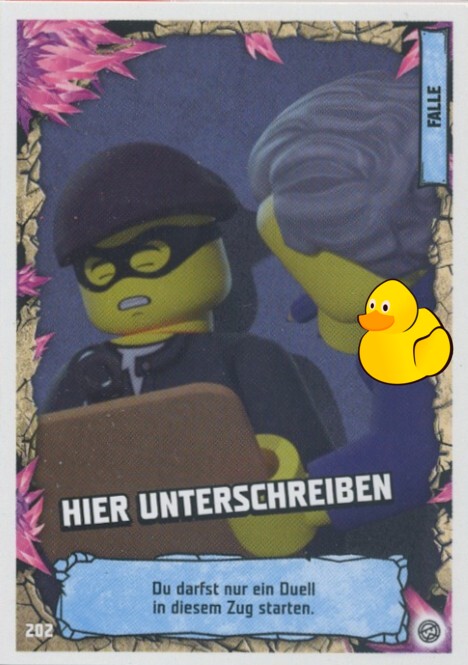 LEGO Ninjago Serie 8 | #202 Hier unterschreiben