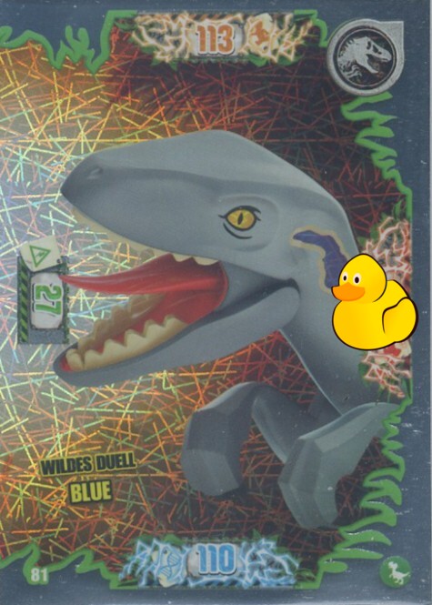 LEGO Jurassic World Serie 3 | #081 Wildes Duell Blue