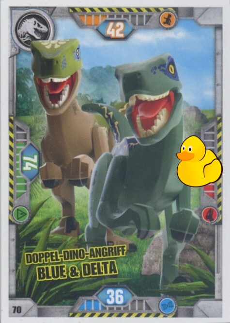 LEGO Jurassic World Serie 1 | #070 Doppel-Dino-Angriff Blue & Delta