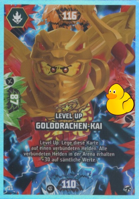 LEGO Ninjago Serie 8 Next Level | #031 Level Up Golddrachen-Kai