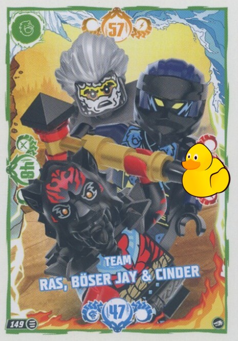 LEGO Ninjago Serie 10 |  #149 Team Ras, Böser Jay & Cinder