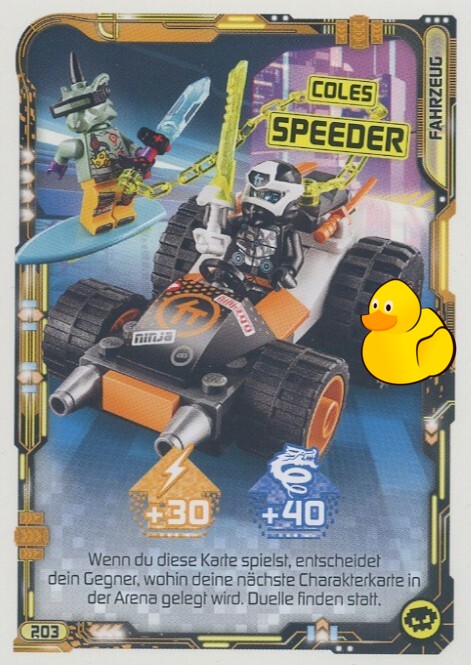 LEGO Ninjago Serie 5 | #203 Coles Speeder 
