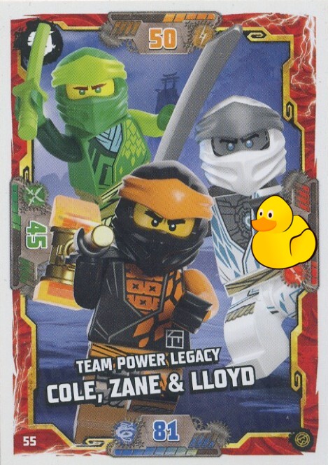 LEGO Ninjago Serie 8 | #055 Team Power Legacy Cole, Zane & Lloyd