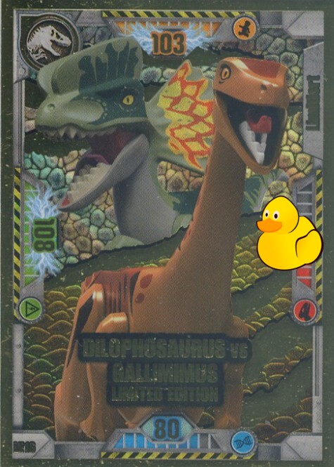 LEGO Jurassic World Serie 1 | #LE16 Dilophosaurus vs Gallimimus