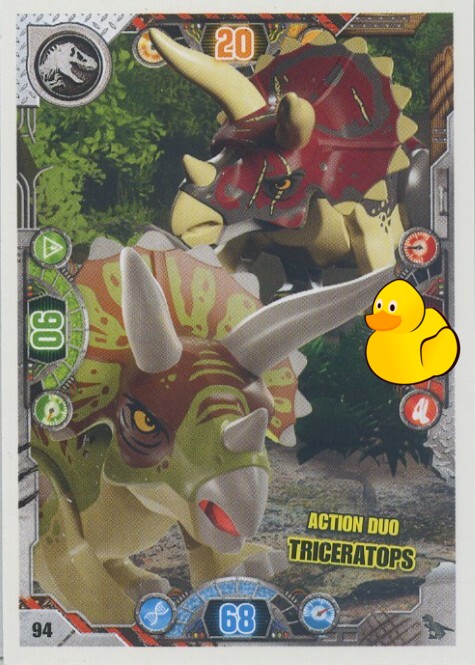 LEGO Jurassic World Serie 2 | #094 Action Duo Triceratops