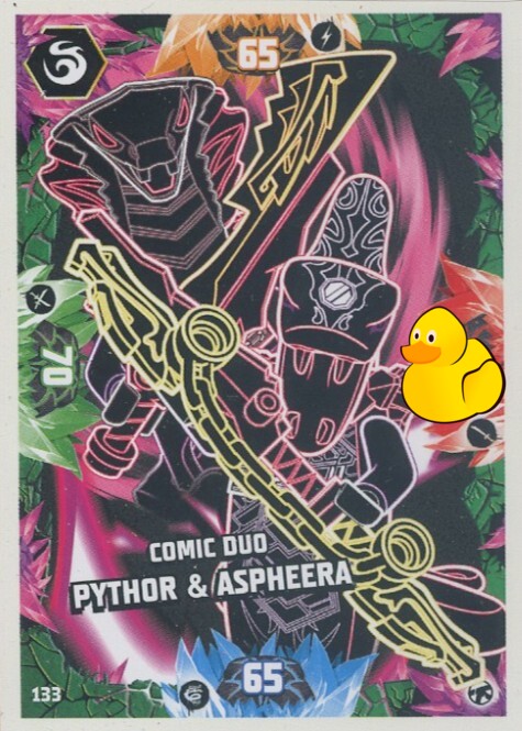 LEGO Ninjago Serie 8 Next Level | #133 Comic Duo Pythor & Aspheera