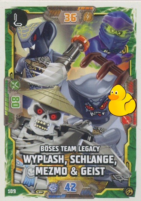 LEGO Ninjago Serie 7 | #109 B. Team Wyplash, Schlange, Mezmo & Geist