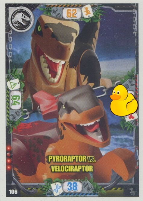 LEGO Jurassic World Serie 3 | #106 Pyroraptor vs. Velociraptor
