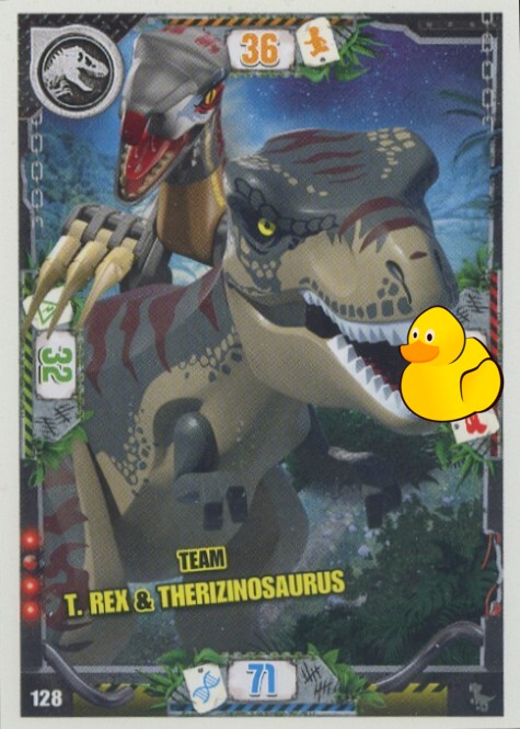 LEGO Jurassic World Serie 3 | #128 Team T. Rex & Therizinosaurus