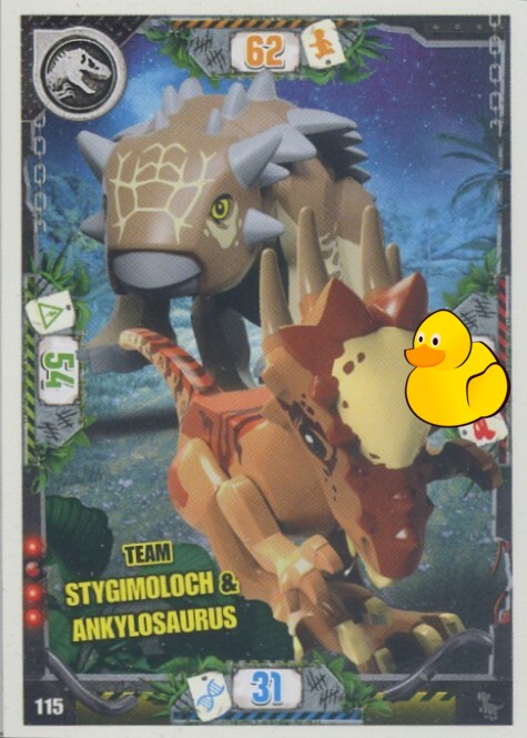 LEGO Jurassic World Serie 3 | #115 Team Stygimoloch & Ankylosaurus