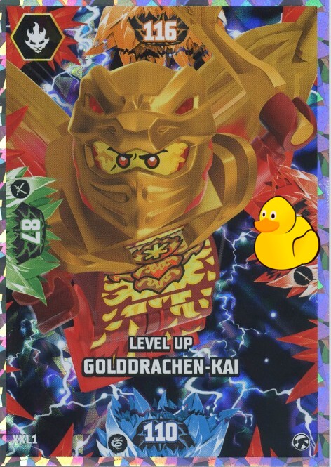 LEGO Ninjago Serie 8 Next Level | #XXL01 Level Up Golddrachen Kai