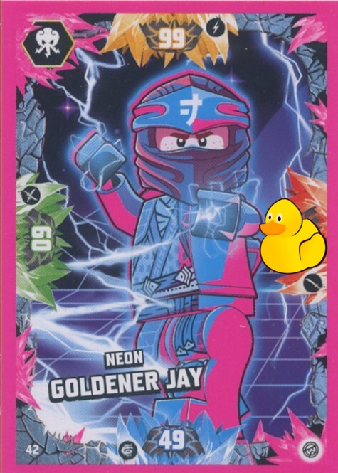 LEGO Ninjago Serie 8 | #042 Neon Goldener Jay
