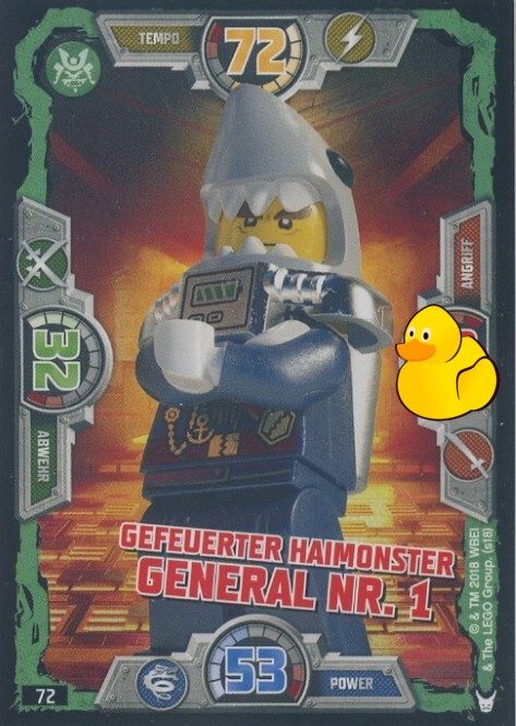 LEGO Ninjago Serie 3 | #072 Gefeuerter Hai General #1 