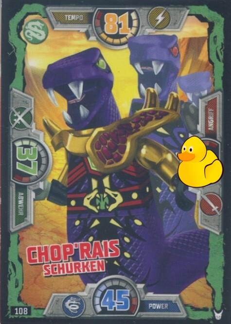 LEGO Ninjago Serie 3 | #108 Chop’Rais Schurken 