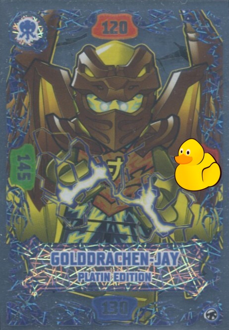 LEGO Ninjago Serie 8 Next Level | #089 Golddrachen-Jay Platin Edition