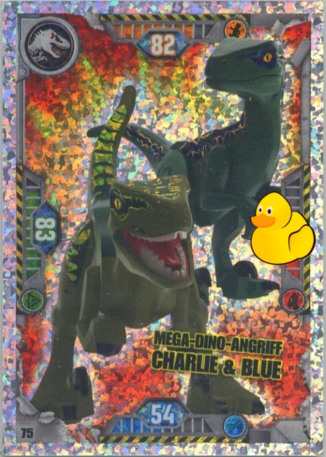 LEGO Jurassic World Serie 1 | #075 Mega-Dino-Angriff Charlie & Blue