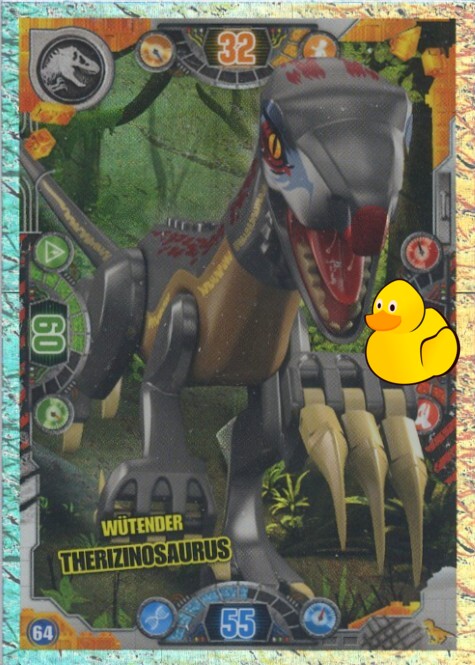 LEGO Jurassic World Serie 2 | #064 (Twin) Wütender Therizinosaurus