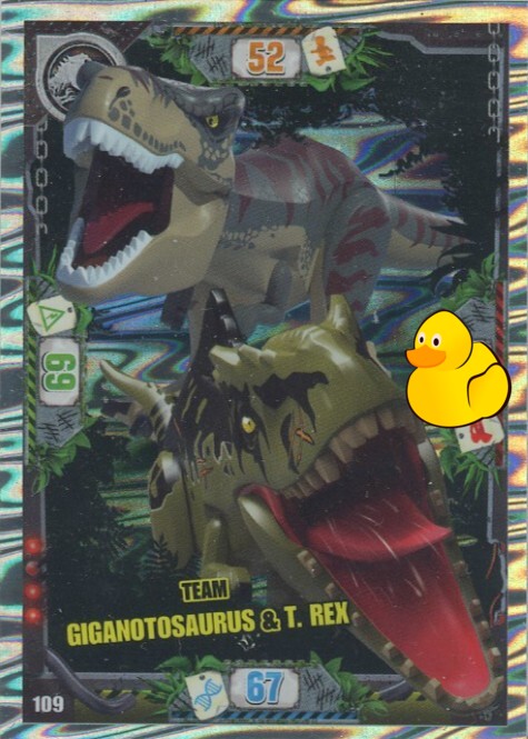 LEGO Jurassic World Serie 3 | #109 Team Giganotosaurus & T. Rex