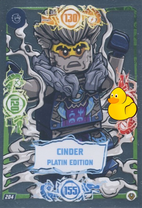 LEGO Ninjago Serie 9 Next Level  | #204 Cinder Platin Edition