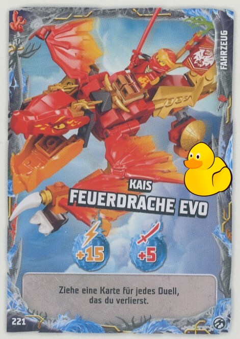 LEGO Ninjago Serie 7 | #221 Kais Feuerdrache EVO