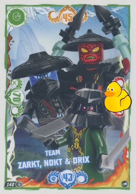 LEGO Ninjago Serie 10 |  #140 Team Zarkt, Nokt & Drix