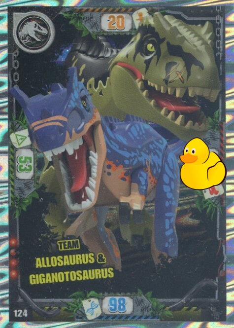 LEGO Jurassic World Serie 3 | #124 Team Allosaurus & Giganotosaurus