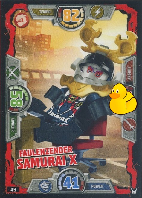 LEGO Ninjago Serie 3 | #049 Faulenzender Samurai X 