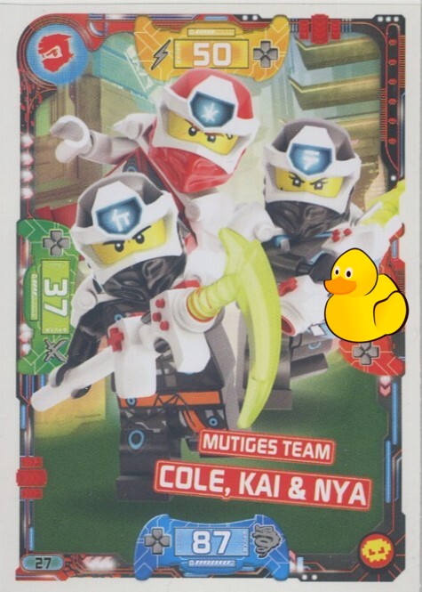 LEGO Ninjago Serie 5 Next Level | #027 Mutiges Team Cole, Kai & Nya 
