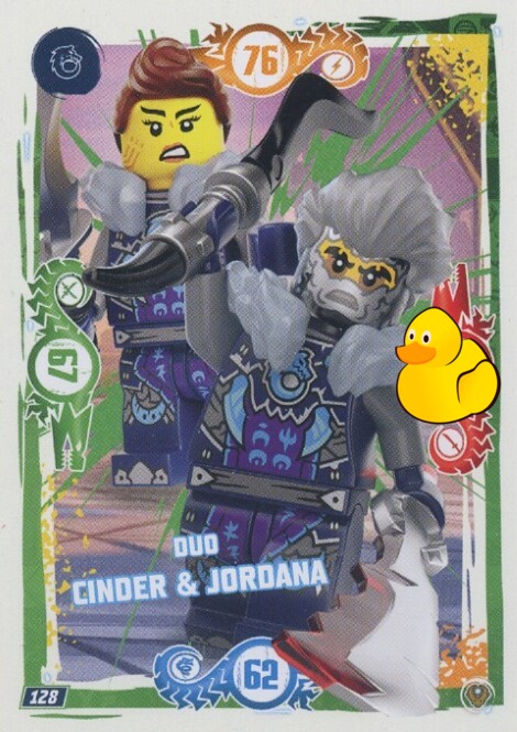 LEGO Ninjago Serie 9 Next Level  | #128 Duo Cinder & Jordana