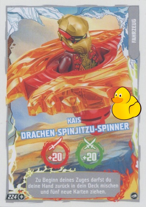 LEGO Ninjago Serie 10 |  #224 Kais Drachen-Spinjitzu-Spinner