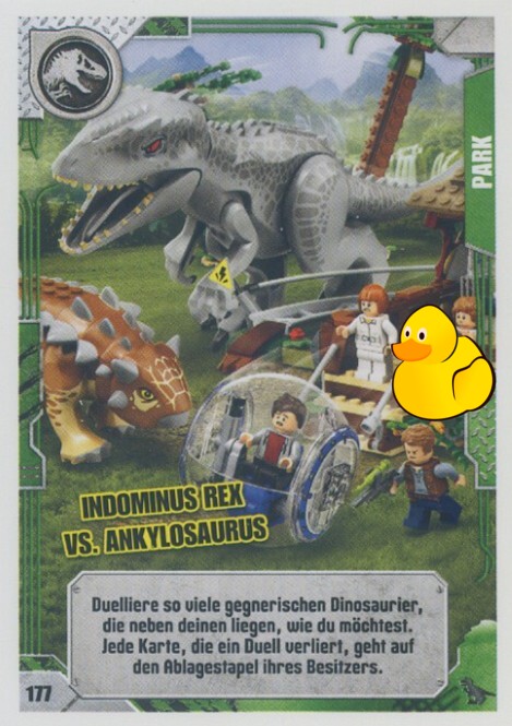 LEGO Jurassic World Serie 2 | #177 Indominus Rex vs. Ankylosaurus